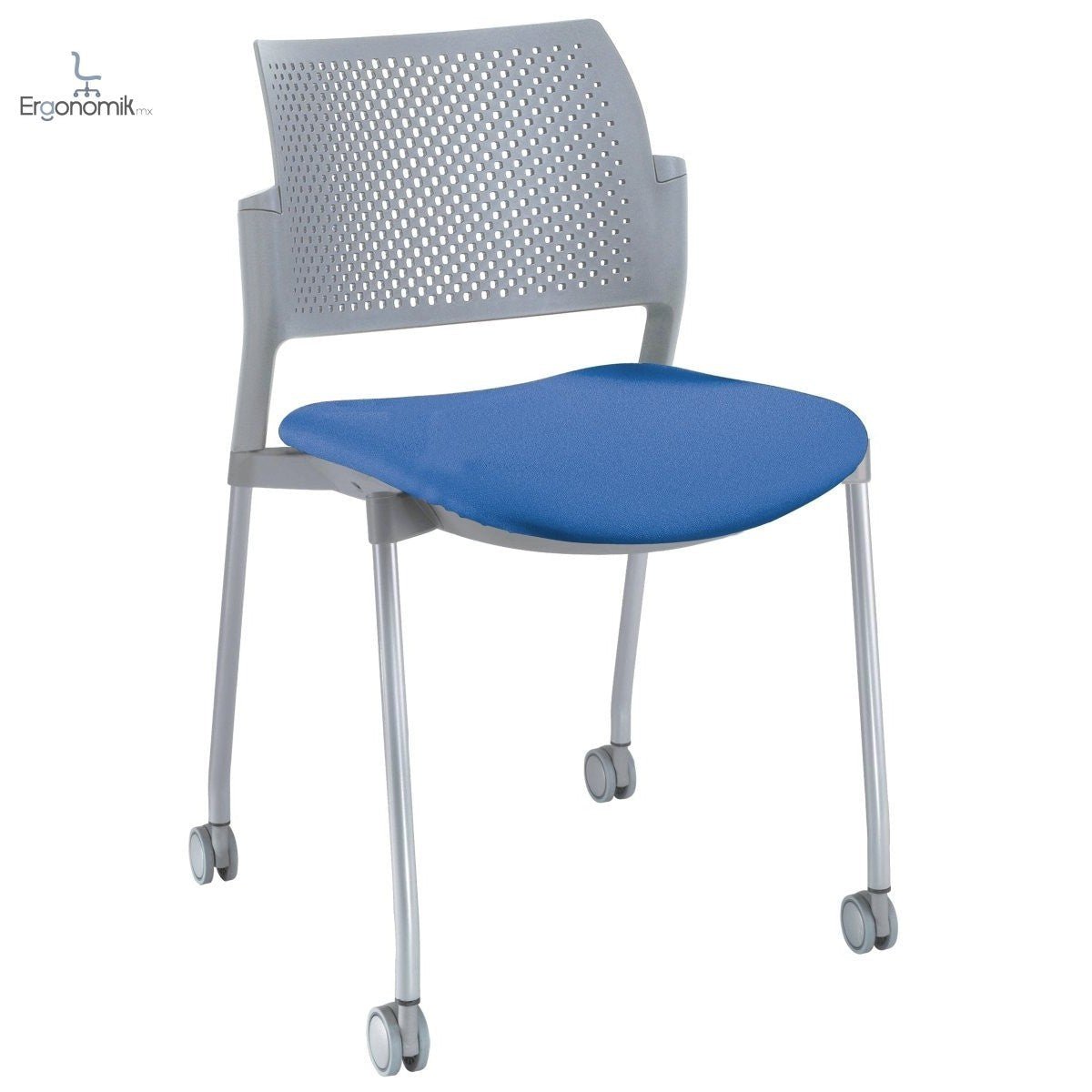 Silla Kyos Gris Semi Tapizadas - Ergonomik silla operativa OFFIHO
