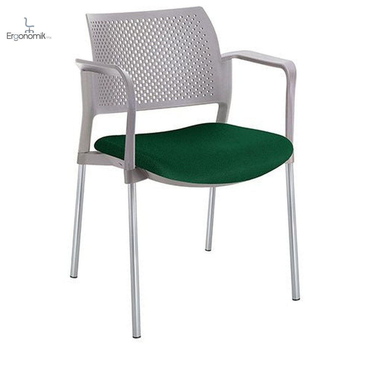 Silla Kyos Gris Semi Tapizadas - Ergonomik silla operativa OFFIHO