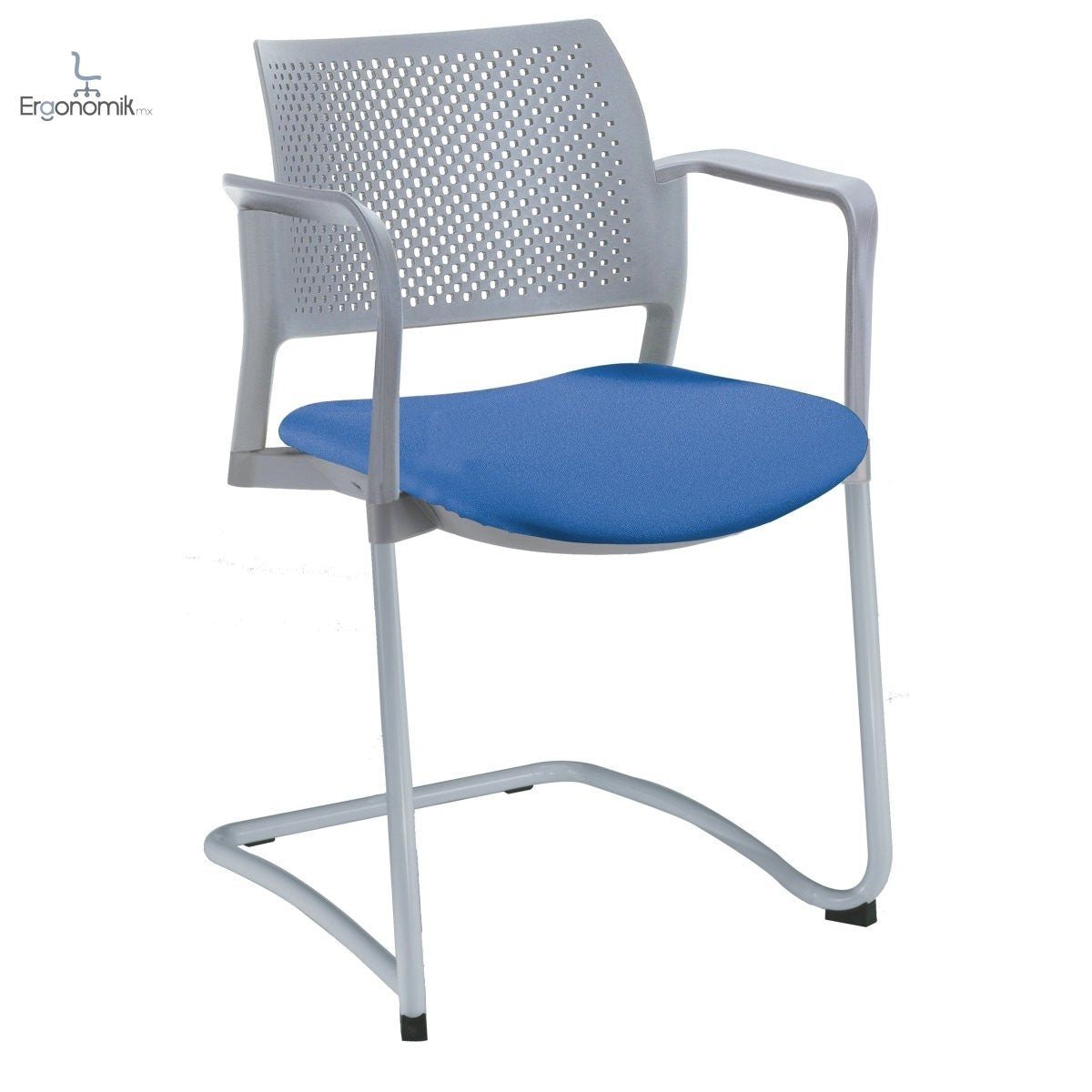 Silla Kyos Gris Semi Tapizadas - Ergonomik silla operativa OFFIHO