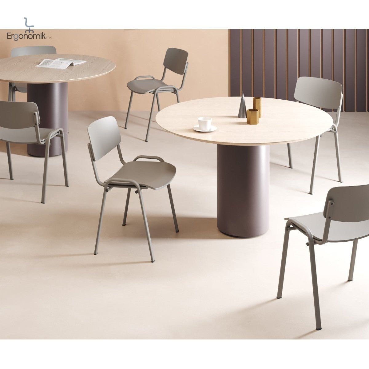 Silla Milk - 4 piezas - Ergonomik silla de visita OFFIHO