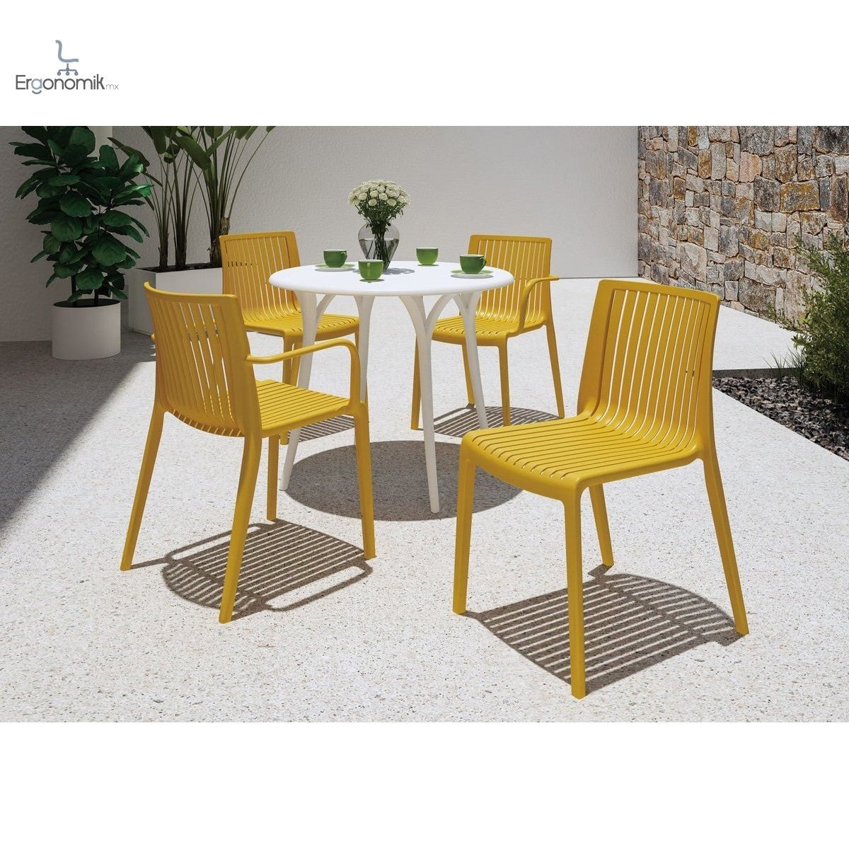 Silla Milos - 3 piezas - Ergonomik silla de visita OFFIHO
