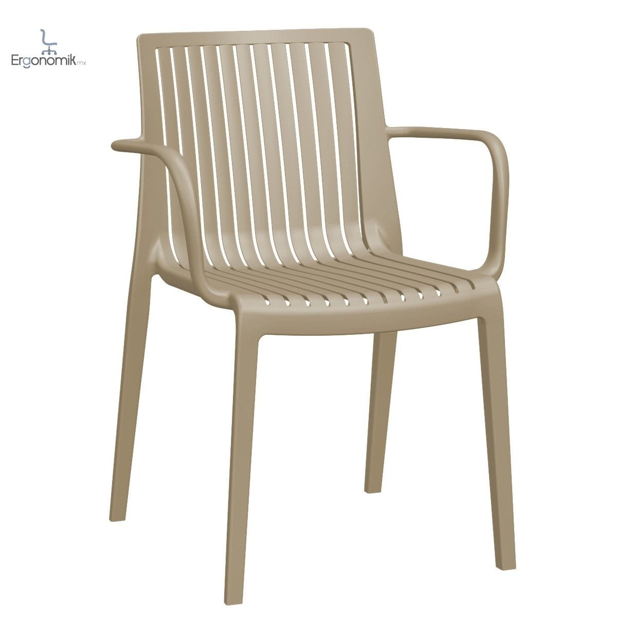 Silla Milos con Brazos - 3 piezas - Ergonomik silla de visita OFFIHO