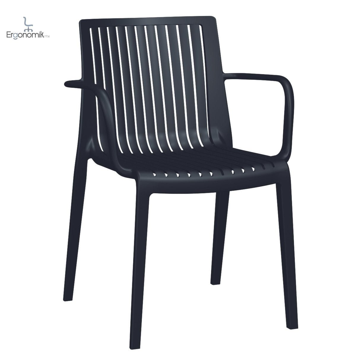 Silla Milos con Brazos - 3 piezas - Ergonomik silla de visita OFFIHO
