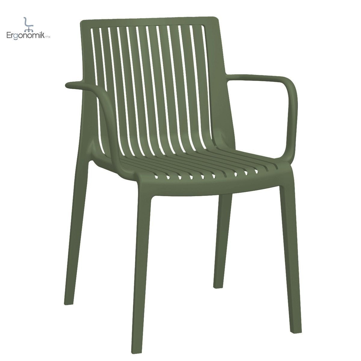 Silla Milos con Brazos - 3 piezas - Ergonomik silla de visita OFFIHO