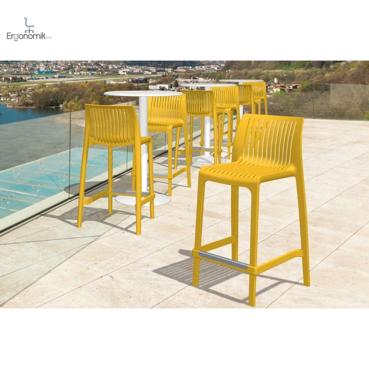Silla Milos Media - 2 piezas - Ergonomik silla de visita OFFIHO