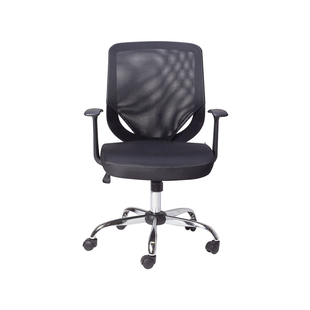 Vista lateral de la Silla Operativa 100 con diseño ergonómico