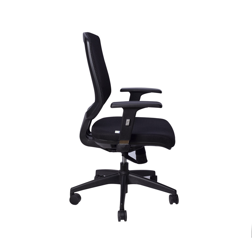 Silla Operativa 120 side view showing adjustable features