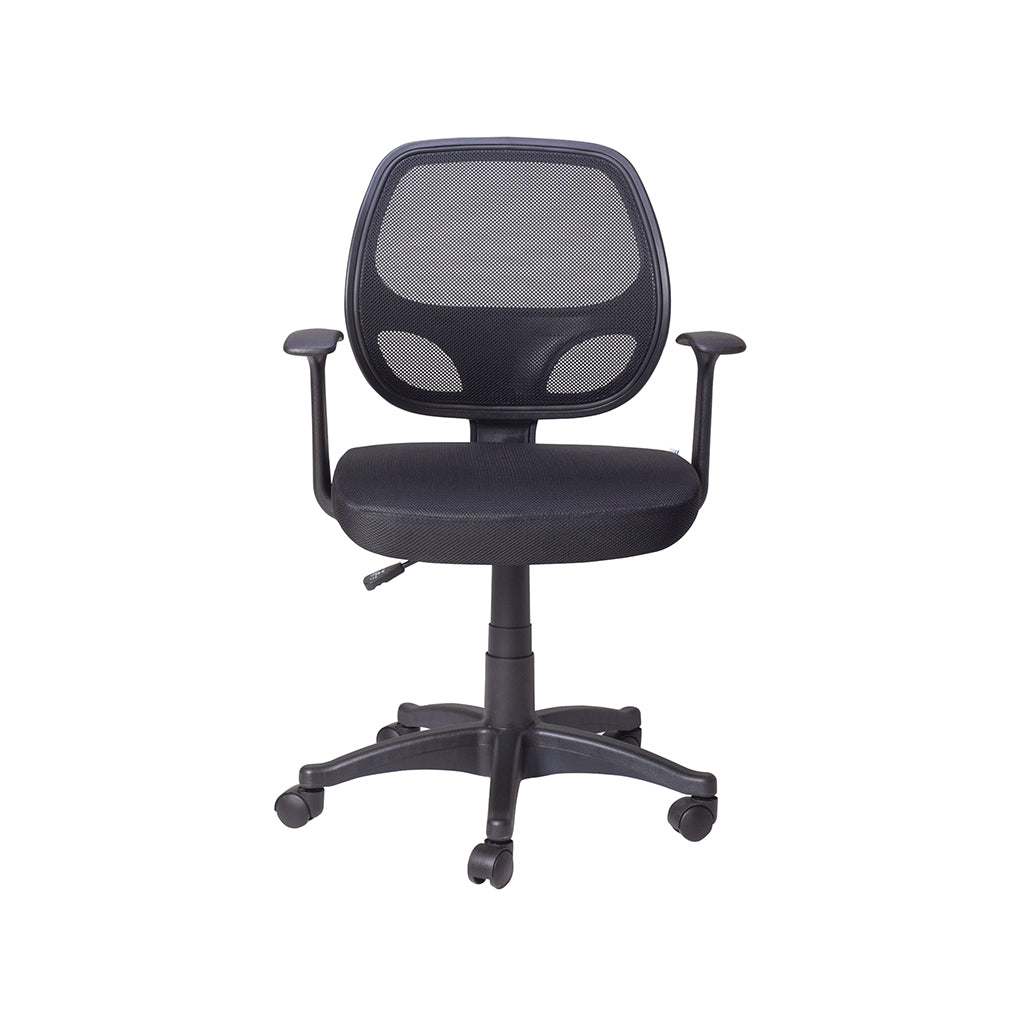 Vista lateral de la Silla Operativa 90 con respaldo ergonómico