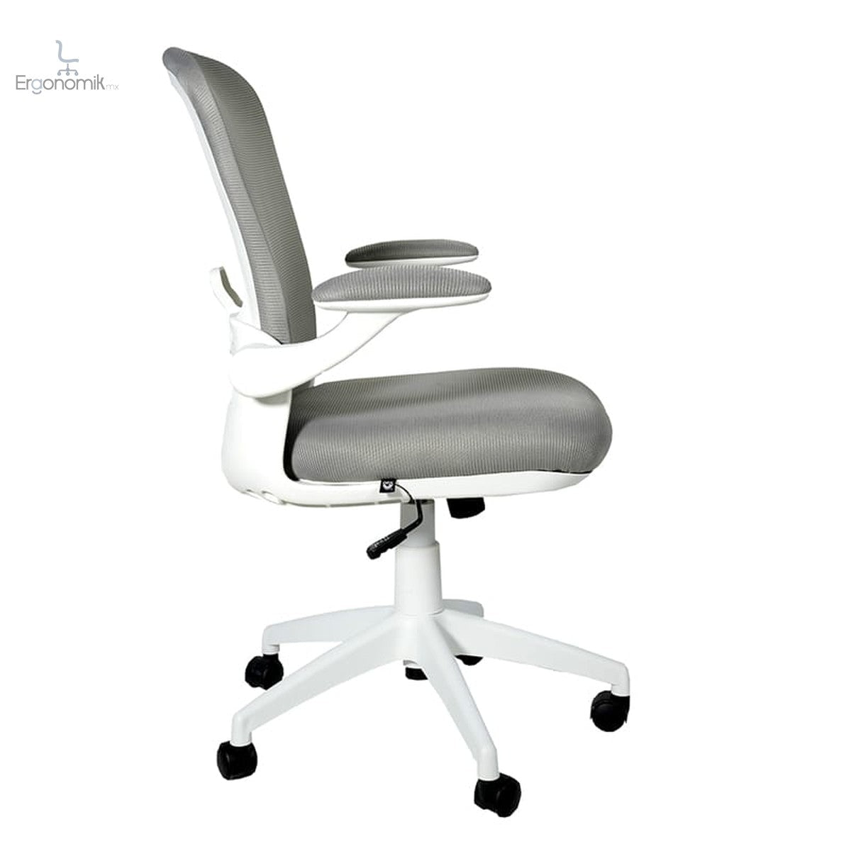 Silla Operativa De Brazo Abatible H6 Mesh Gris - Ergonomik silla ergonomica Ofik