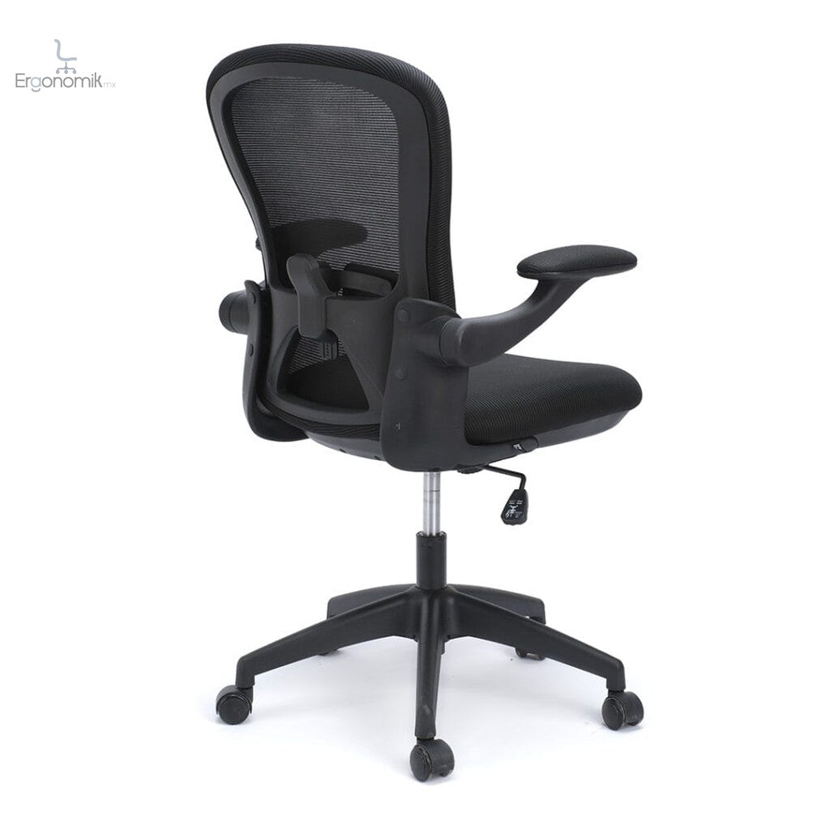 Silla Operativa De Brazo Abatible H6 Mesh Negro - Ergonomik silla de oficina Ofik
