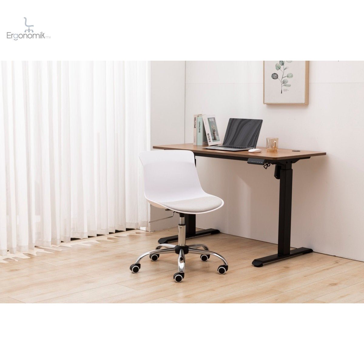 Silla Operativa Eames Acolchonada Blanco - Ergonomik silla de oficina Ofik