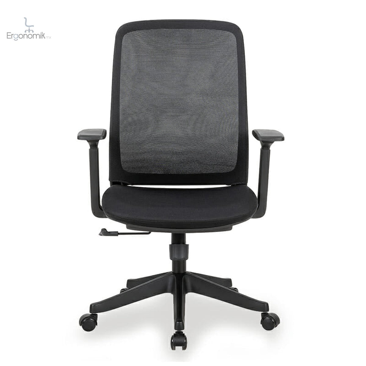 Silla Operativa H11 De Brazos Ajustables Mesh Y Tela Negra - Ergonomik silla de oficina Ofik