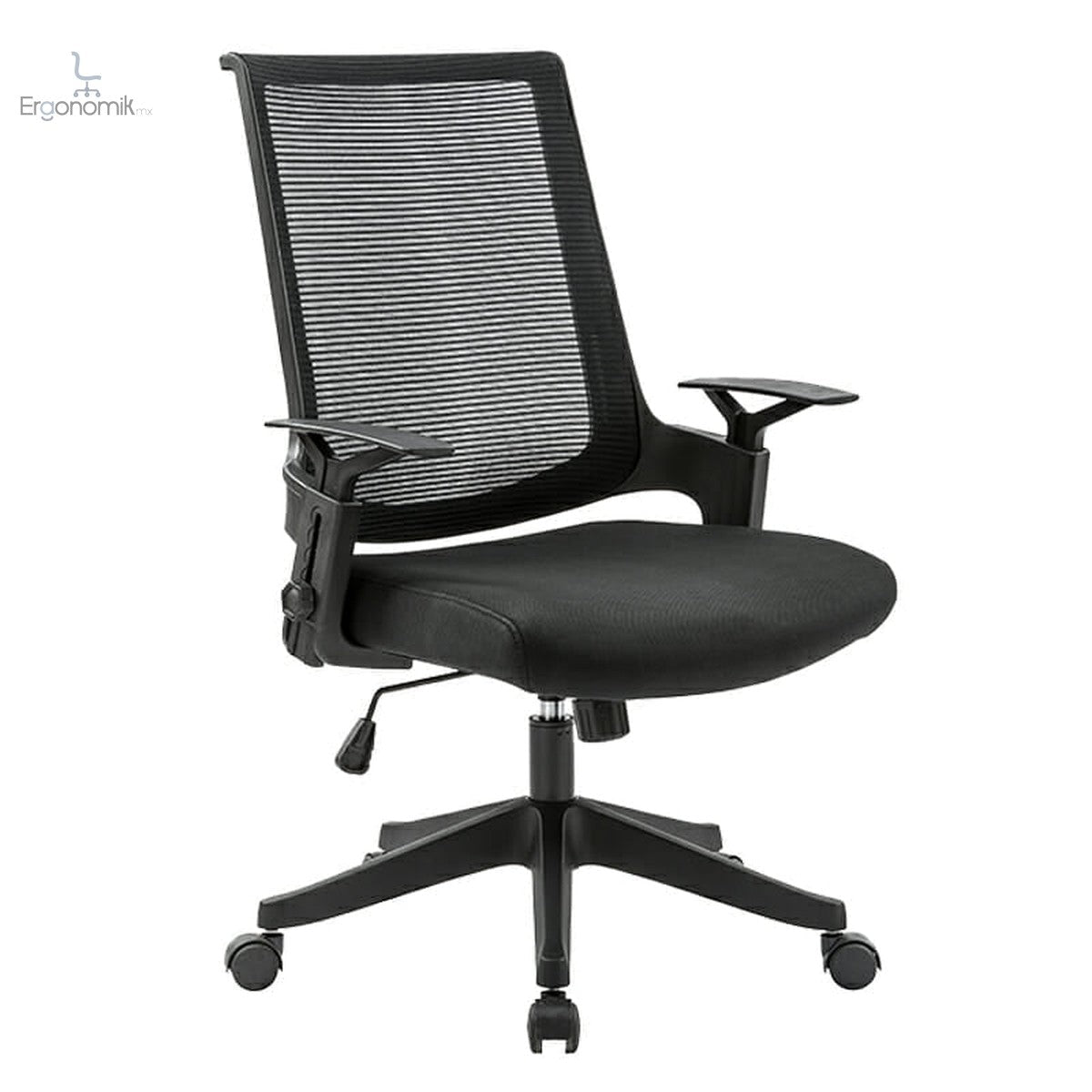 Silla Operativa H2 Mesh Y Tela Negra - Ergonomik silla ergonomica OFIK