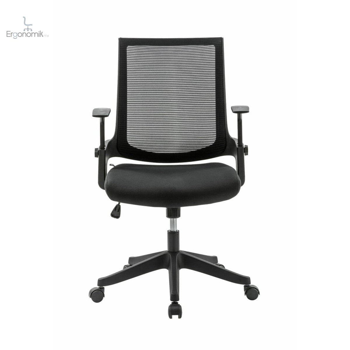 Silla Operativa H2 Mesh Y Tela Negra - Ergonomik silla ergonomica OFIK