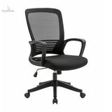 Silla Operativa H3 Mesh Y Tela Negra Estructura Negra