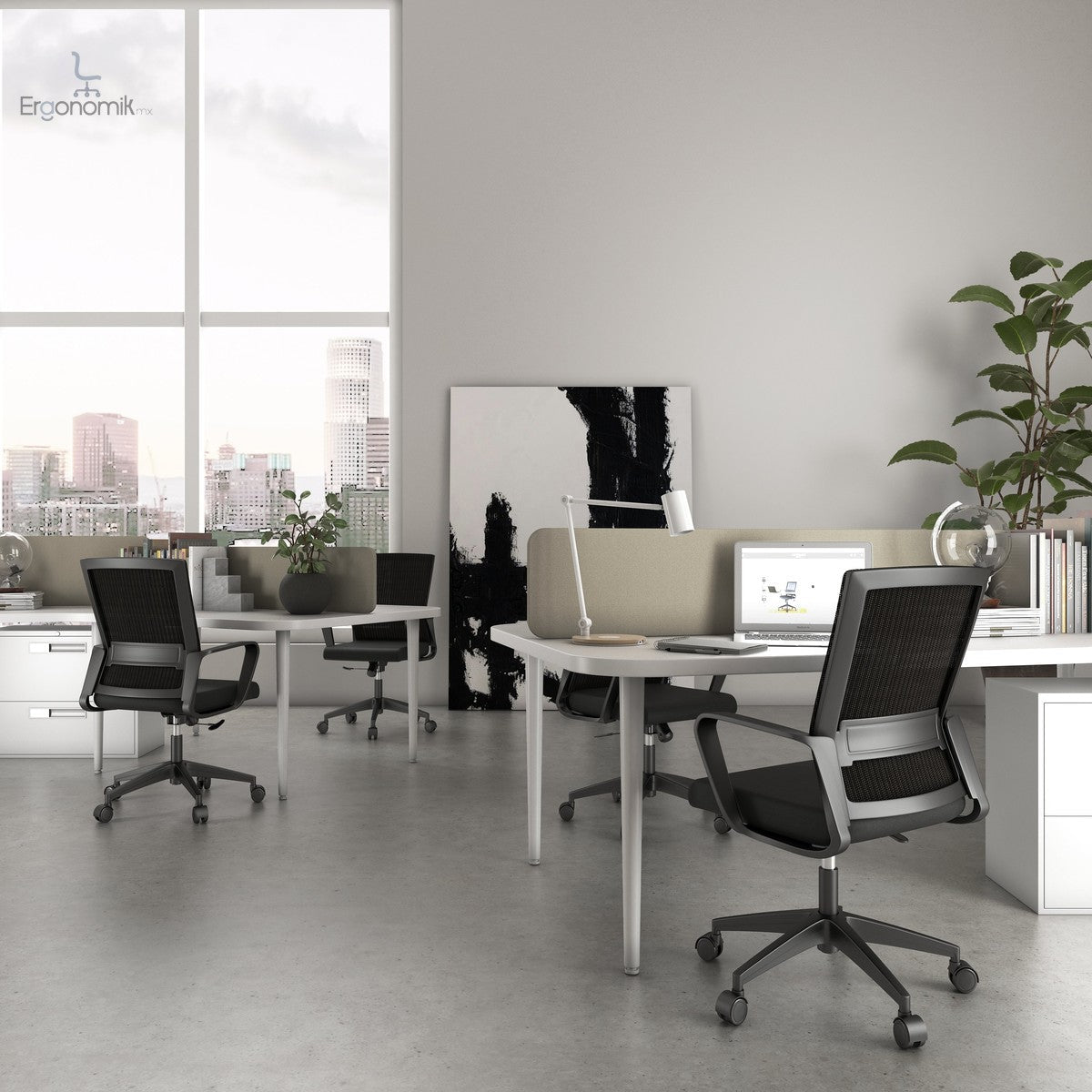 Silla Operativa Sling - 3 piezas - Ergonomik silla operativa OFFIHO