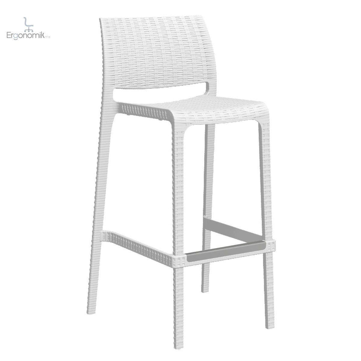 Silla Rue Alto - 2 piezas - Ergonomik Silla de visita exterior OFFIHO