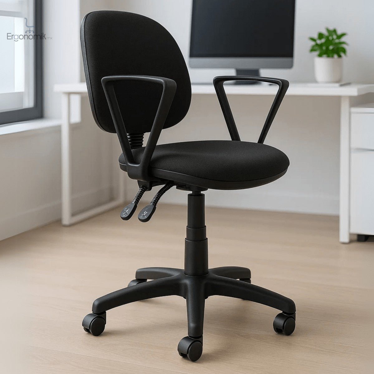 Silla Secretarial con Brazos Tiempo - Ergonomik silla operativa Ofik