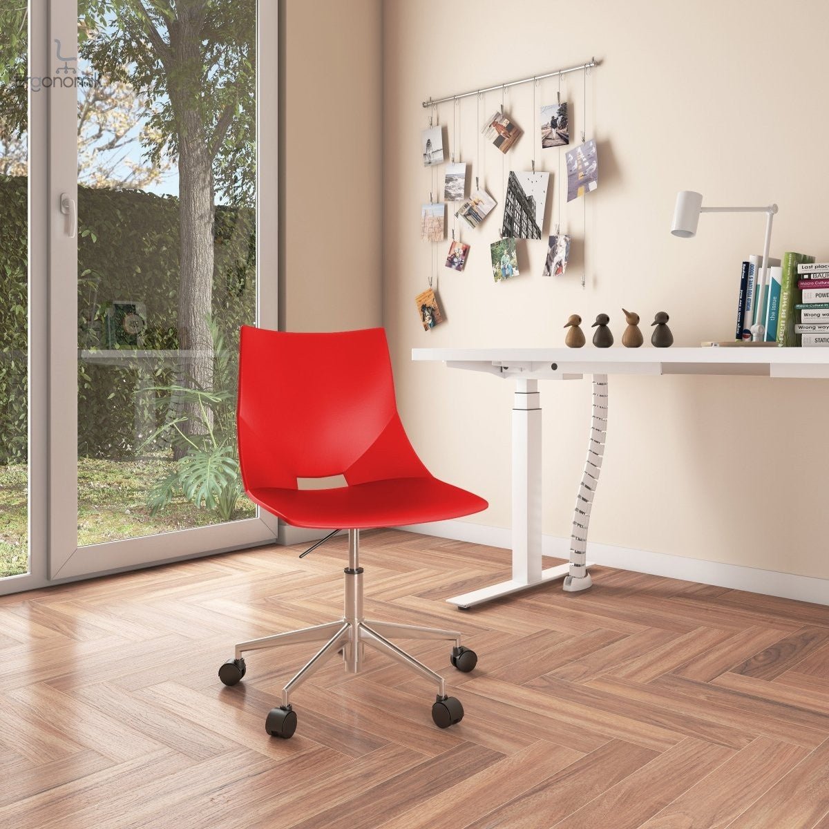 Silla Shell con Ruedas - Ergonomik silla industrial operativa OFFIHO