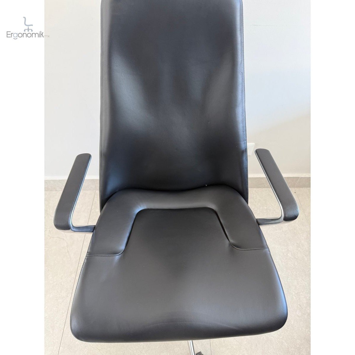 Silla Taper Piel Negra Marca Geiger MillerKnoll - Nueva - Ergonomik silla ergonomica Herman Miller
