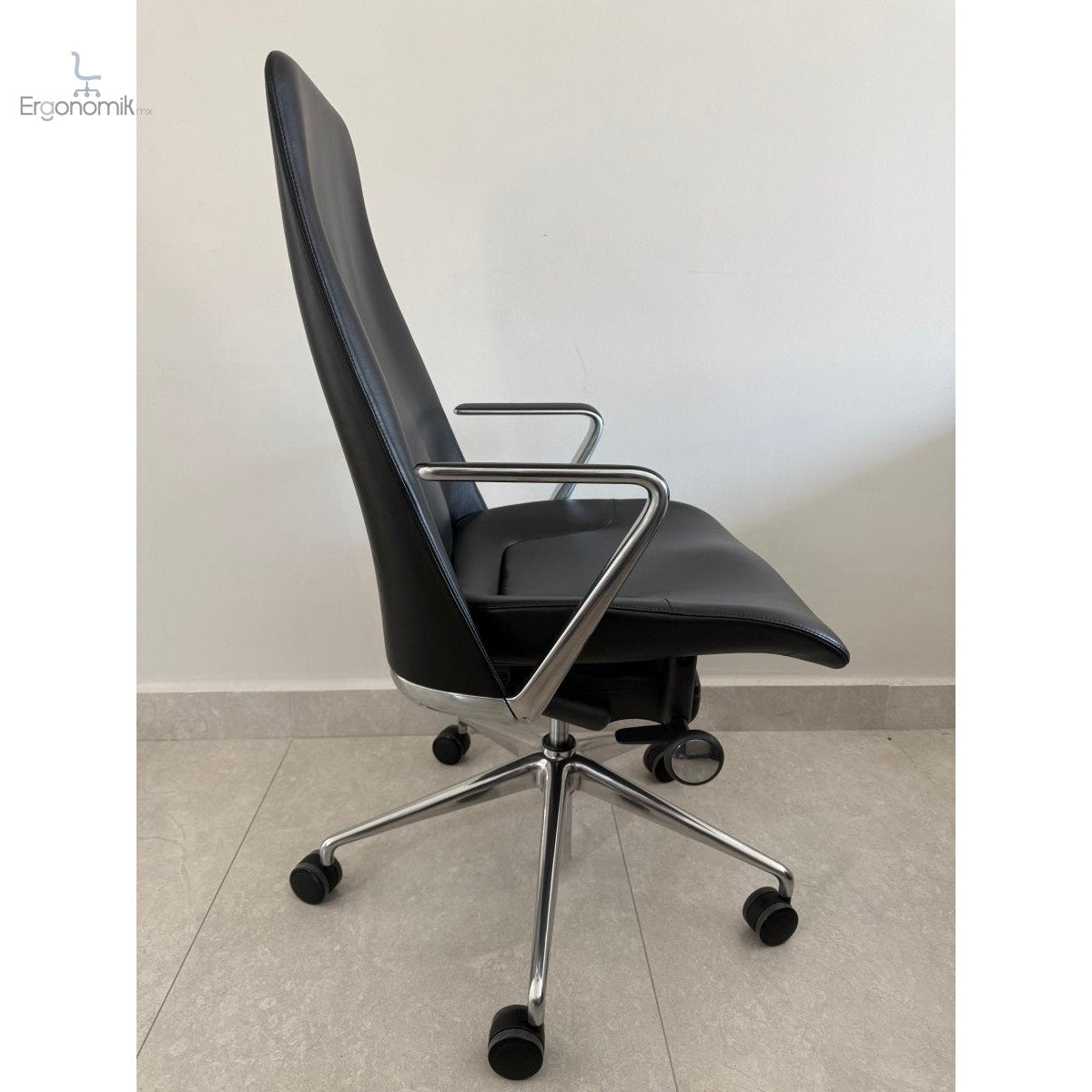 Silla Taper Piel Negra Marca Geiger MillerKnoll - Nueva - Ergonomik silla ergonomica Herman Miller