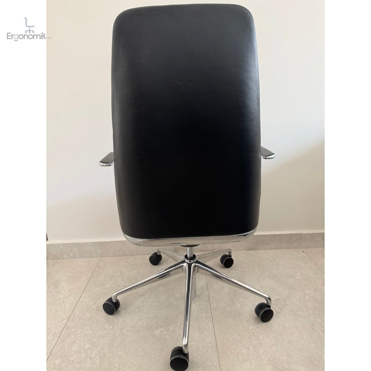Silla Taper Piel Negra Marca Geiger MillerKnoll - Nueva - Ergonomik silla ergonomica Herman Miller