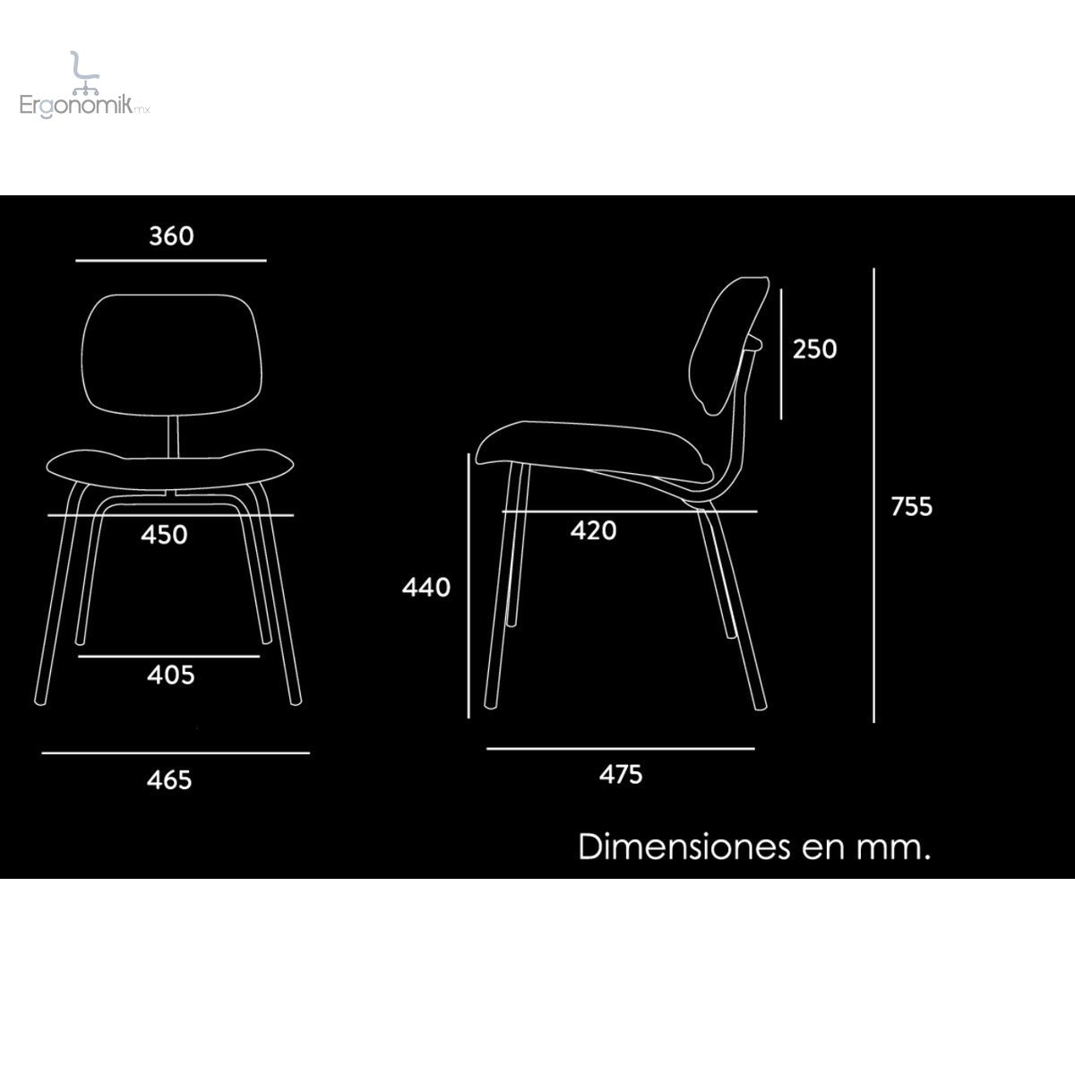 Silla Visita Silohuette - 3 Piezas - Ergonomik silla visita OFFIHO