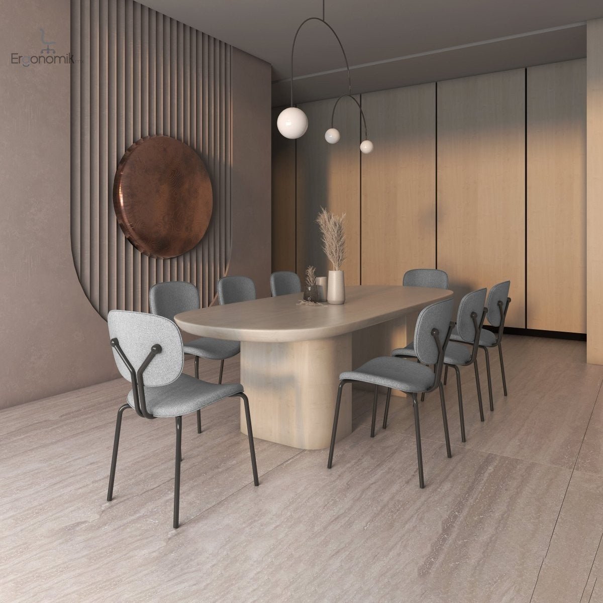 Silla Visita Violet - 4 piezas - Ergonomik silla visita OFFIHO