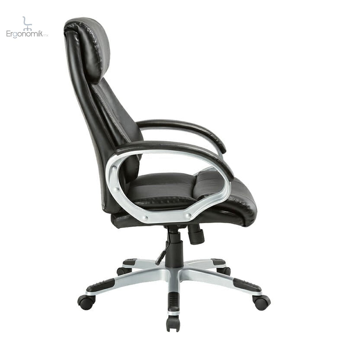Sillón Ejecutivo Milan Con Brazos Vinil Negro - Ergonomik silla ergonomica OFIK