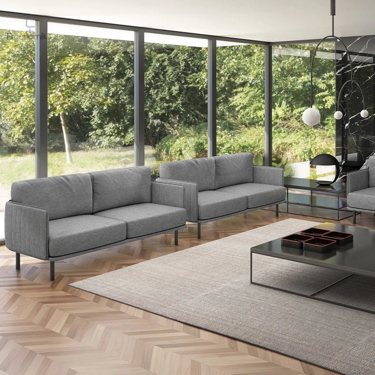Sillón Fabrizia - 2 Personas - Ergonomik sofa OFFIHO