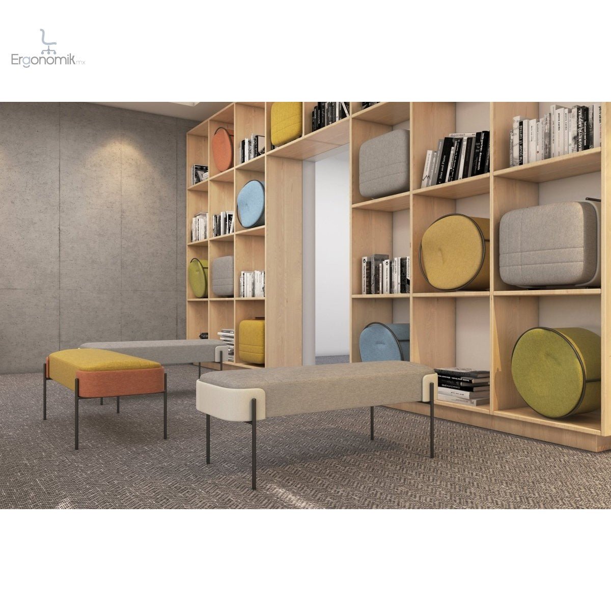 Sillón Gubi - 2 Personas (2 Piezas) - Ergonomik sofa OFFIHO