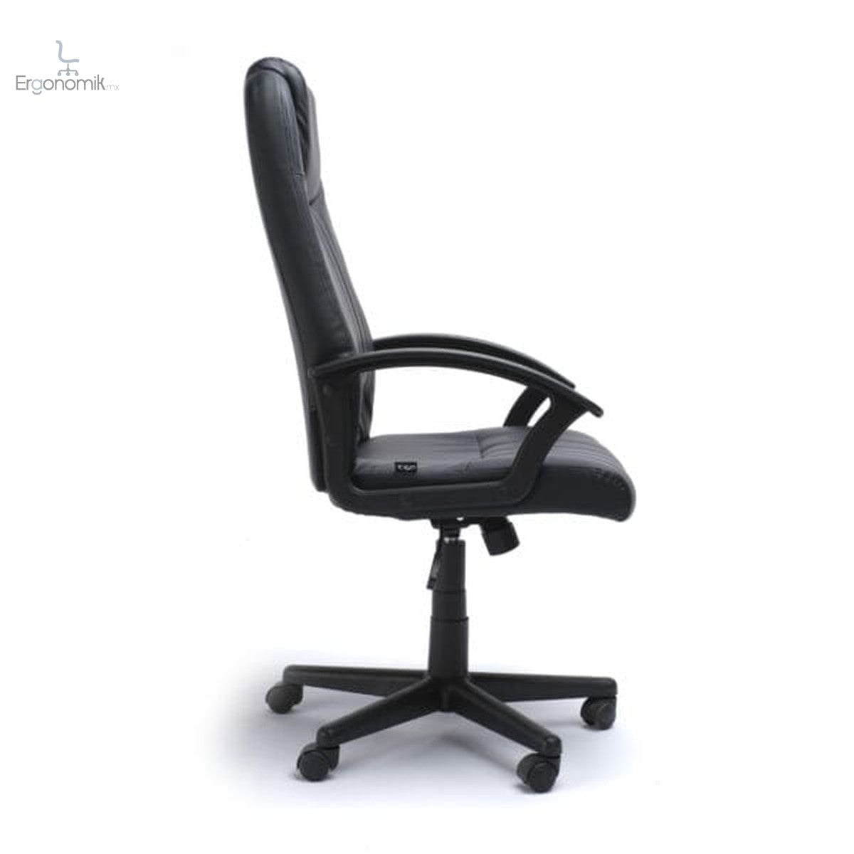 Sillón Semi Ejecutivo Alfa vinil color negro - Ergonomik silla ejecutiva Ofik