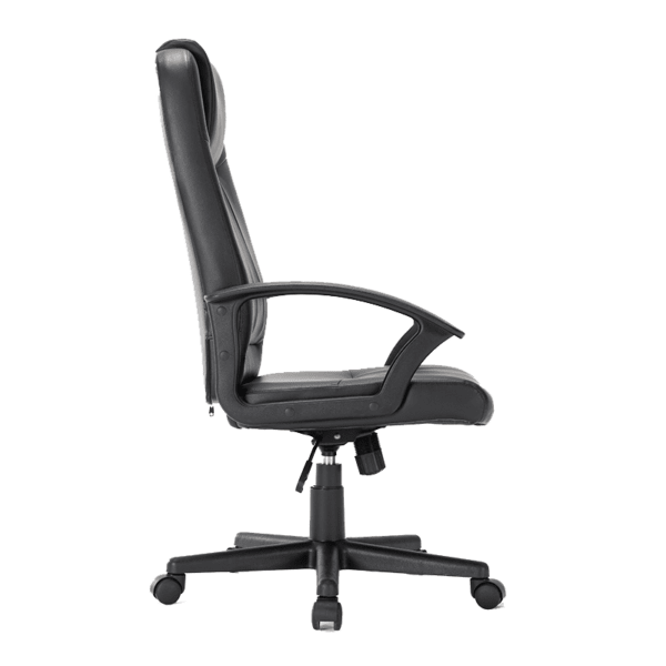 Sillón Semi Ejecutivo Alfa vinil color negro - Ergonomik silla ejecutiva Ofik