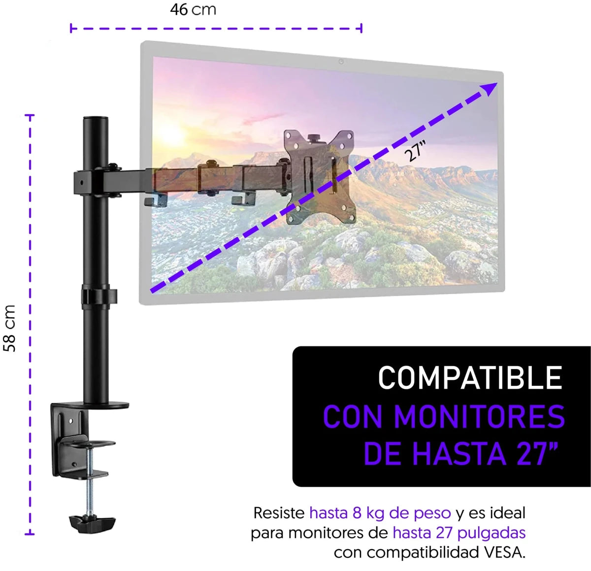 Soporte Esencial para Monitor - Ergonomik Soporte monitor Ergonomik
