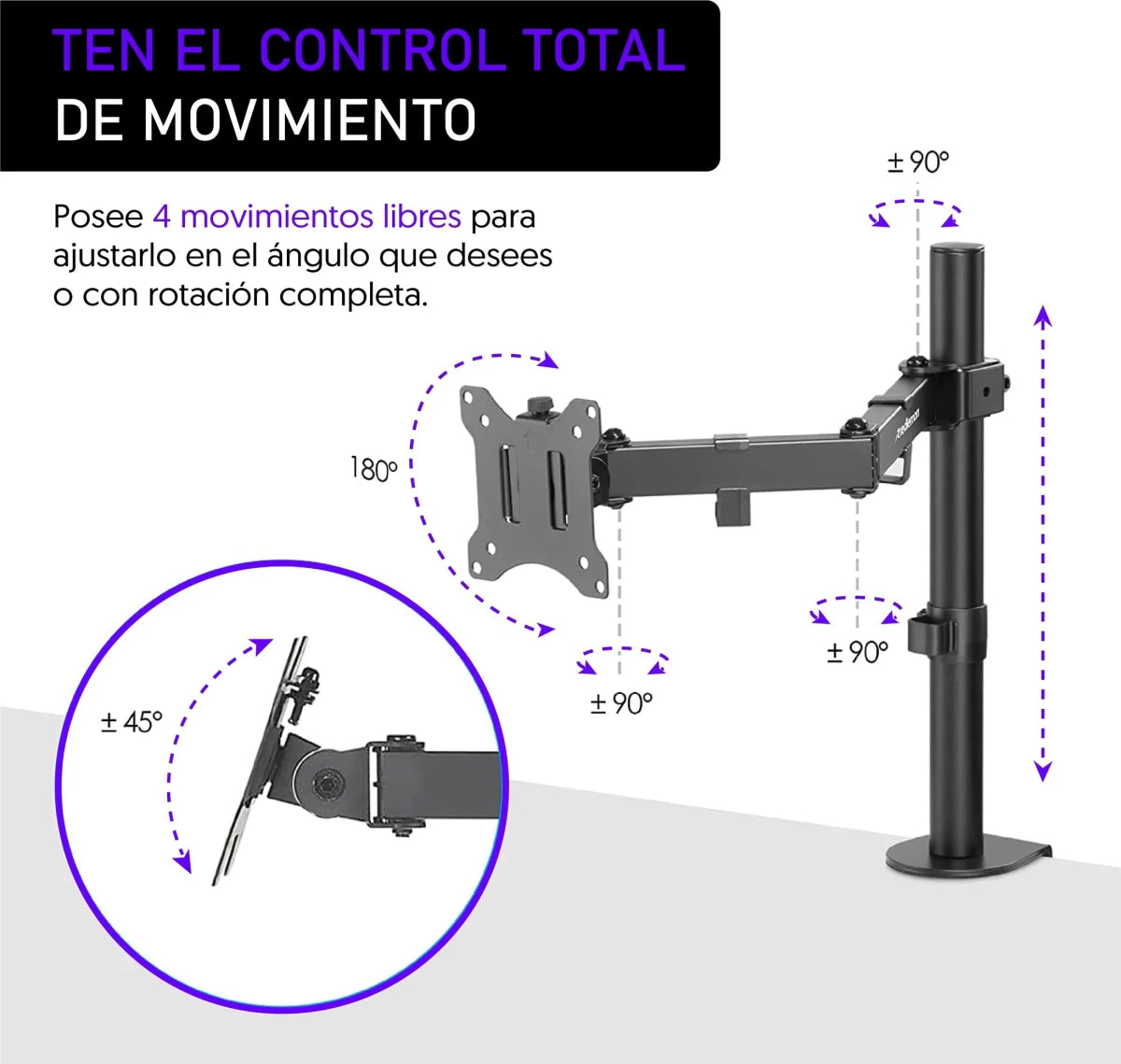 Soporte Esencial para Monitor - Ergonomik Soporte monitor Ergonomik