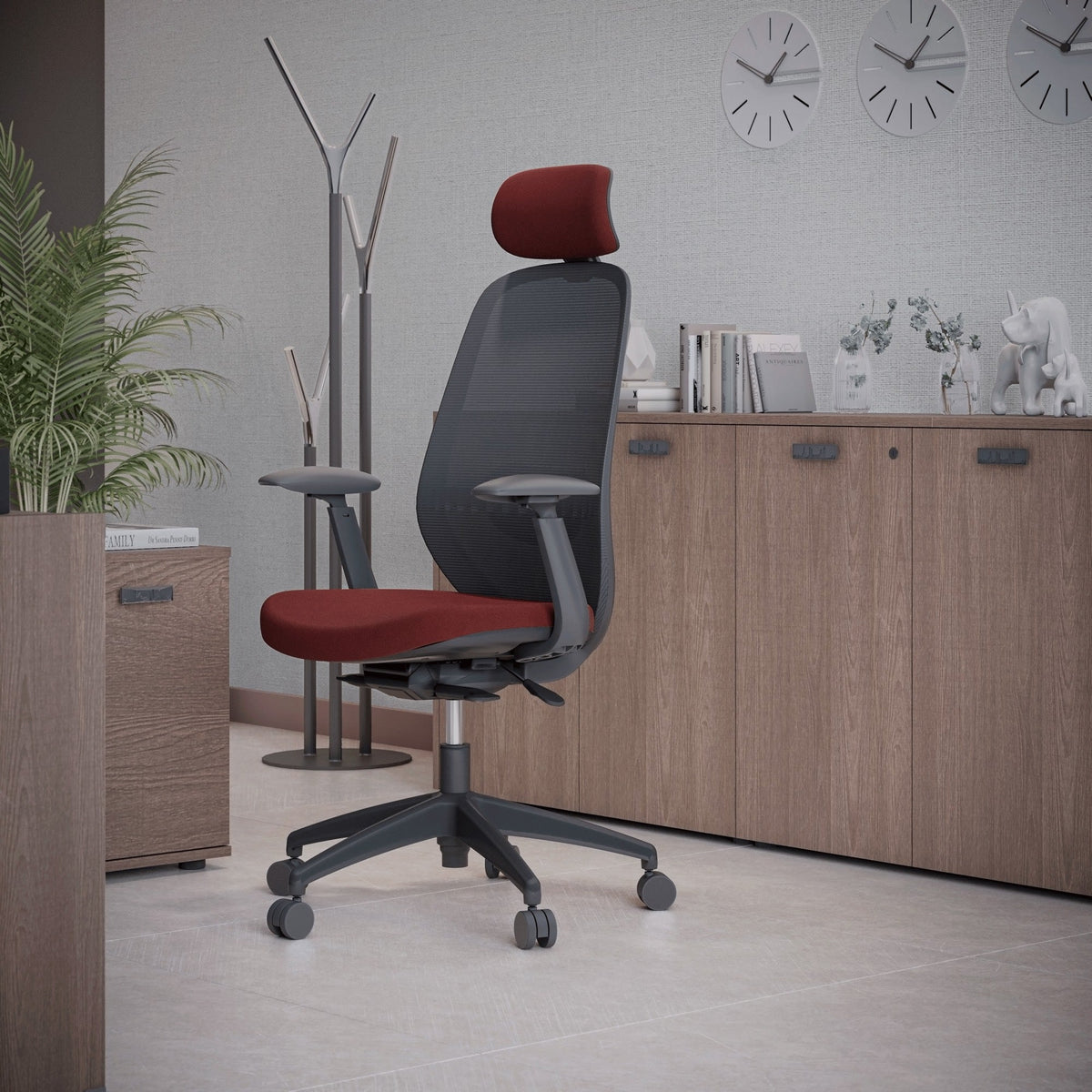 Silla Ergonómica Spirit Black Respaldo Bajo - Office Class