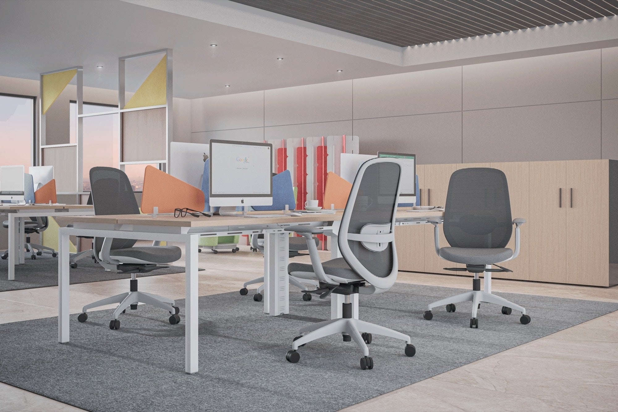 Silla Ergonómica Spirit White Respaldo Alto - Office Class