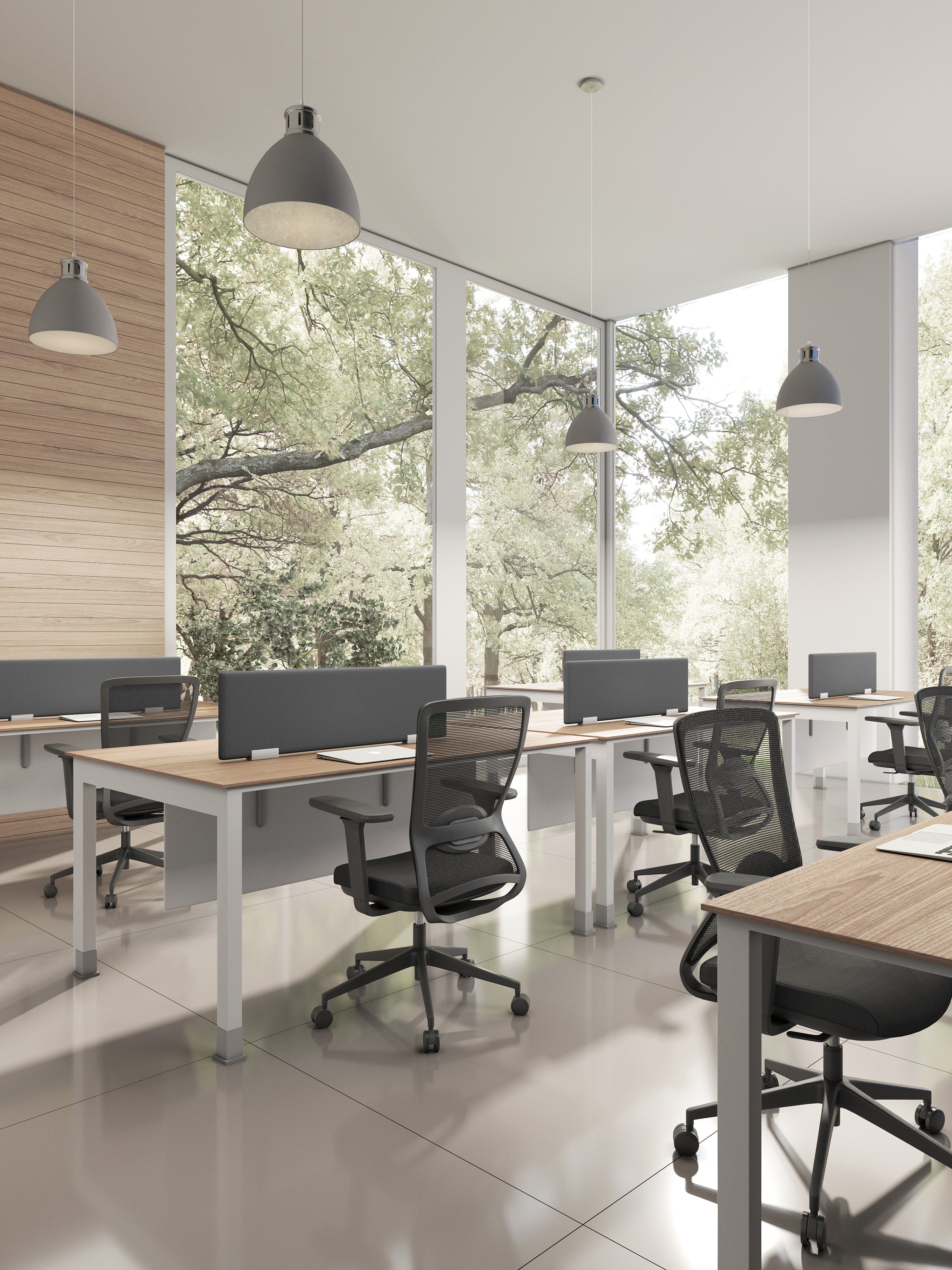 Silla Wicker Directiva en oficina moderna