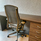 Celle Gris con asiento de tela y memory foam