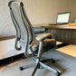 Celle Gris con asiento de tela y memory foam