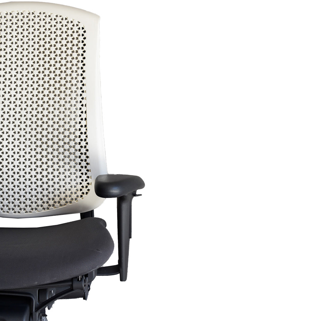 Vista trasera del respaldo de la silla