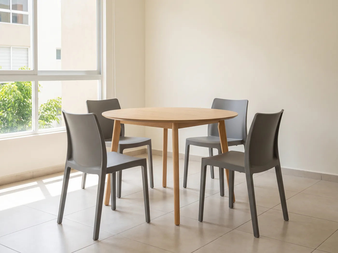 Área común con mesa para cuatro, variación 2