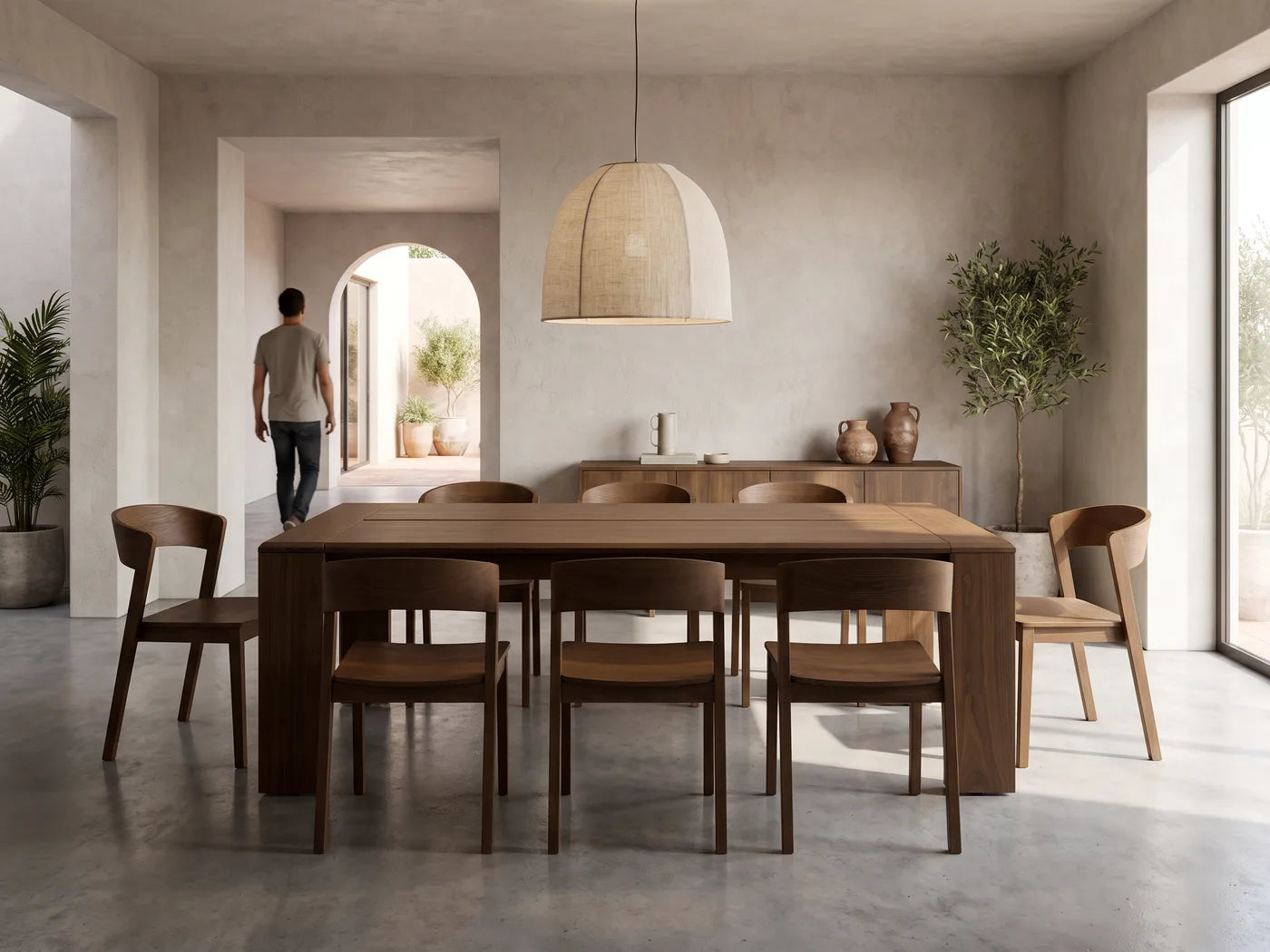 Comedor largo para ocho, variación 1