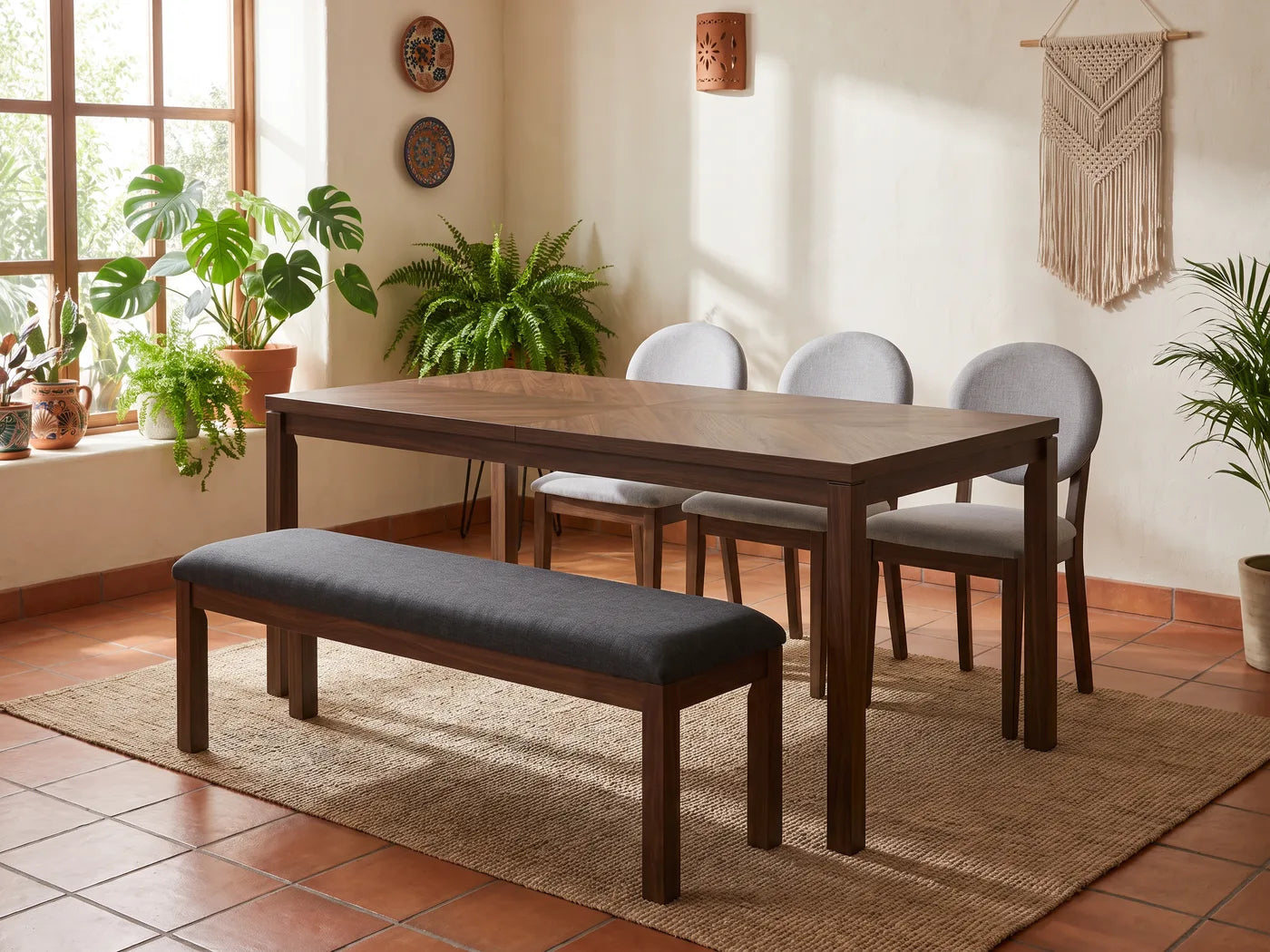 Comedor con banca, variación 1