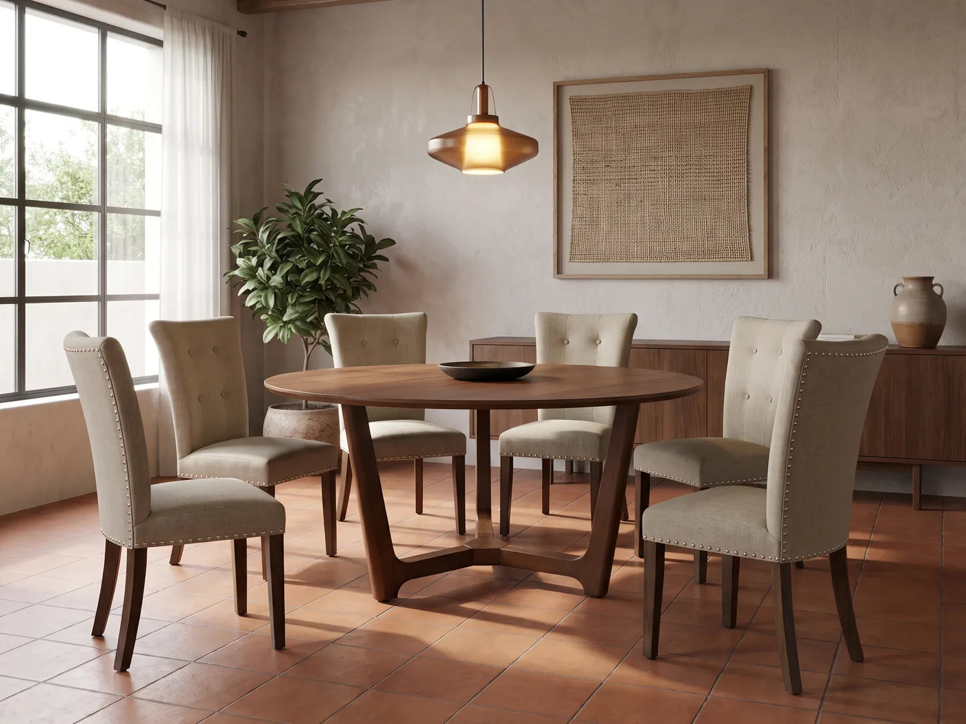 Comedor redondo para seis, variación 2