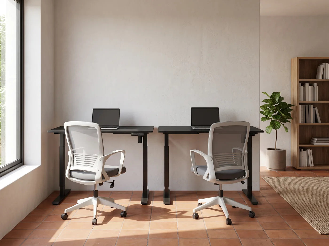 Dos lugares para trabajar en casa, variación 3