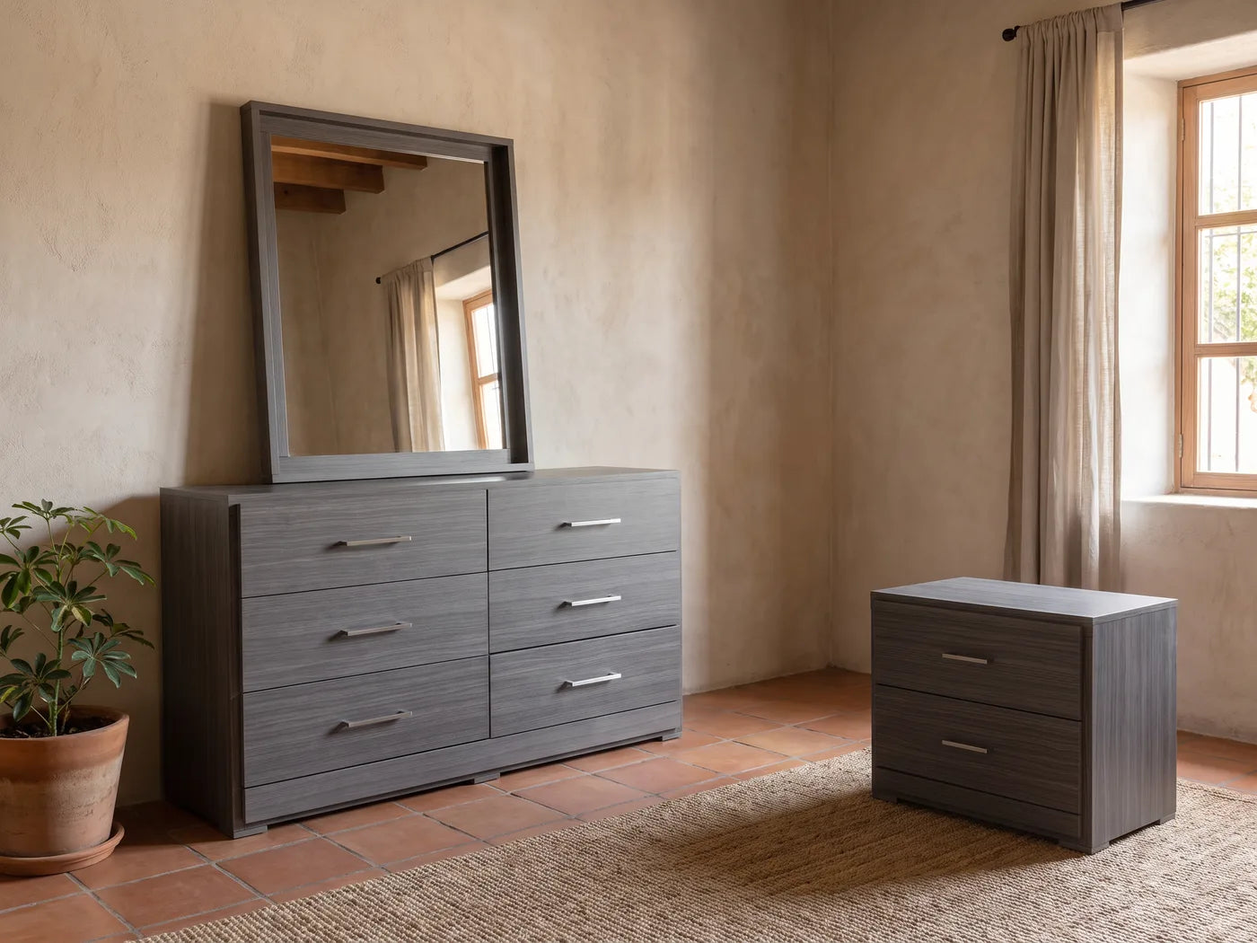 Vestidor con espejo de piso, variación 2