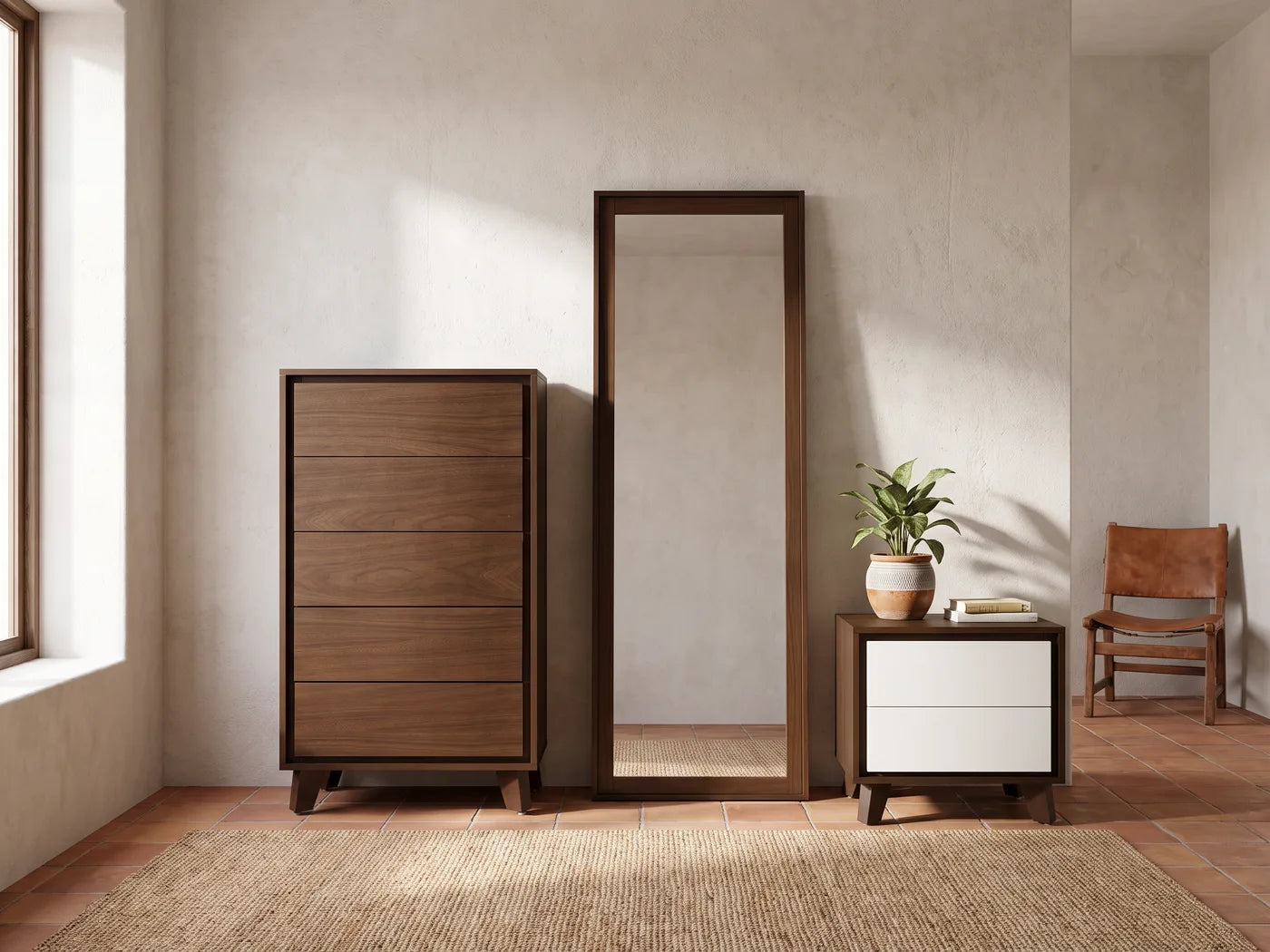 Vestidor con espejo de piso, variación 3