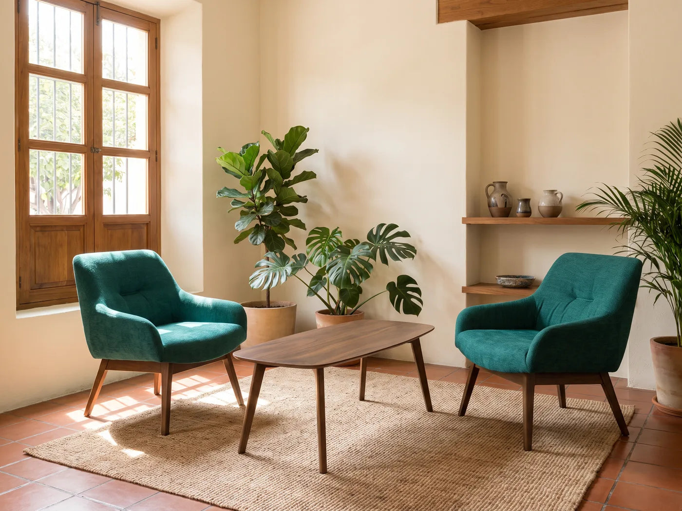 Par de sillones para conversar, variación 2