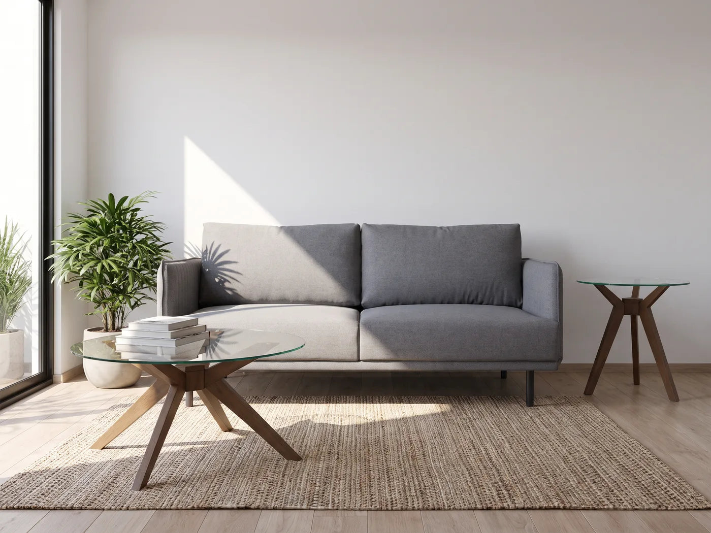 Sala con sofá de dos plazas, variación 3